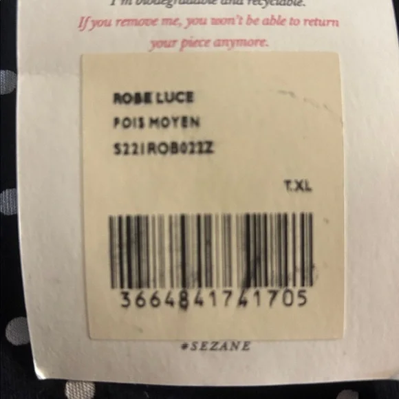 Sezane Luce Dress Pois Moyen - Size XL NWT - Picture 12 of 12